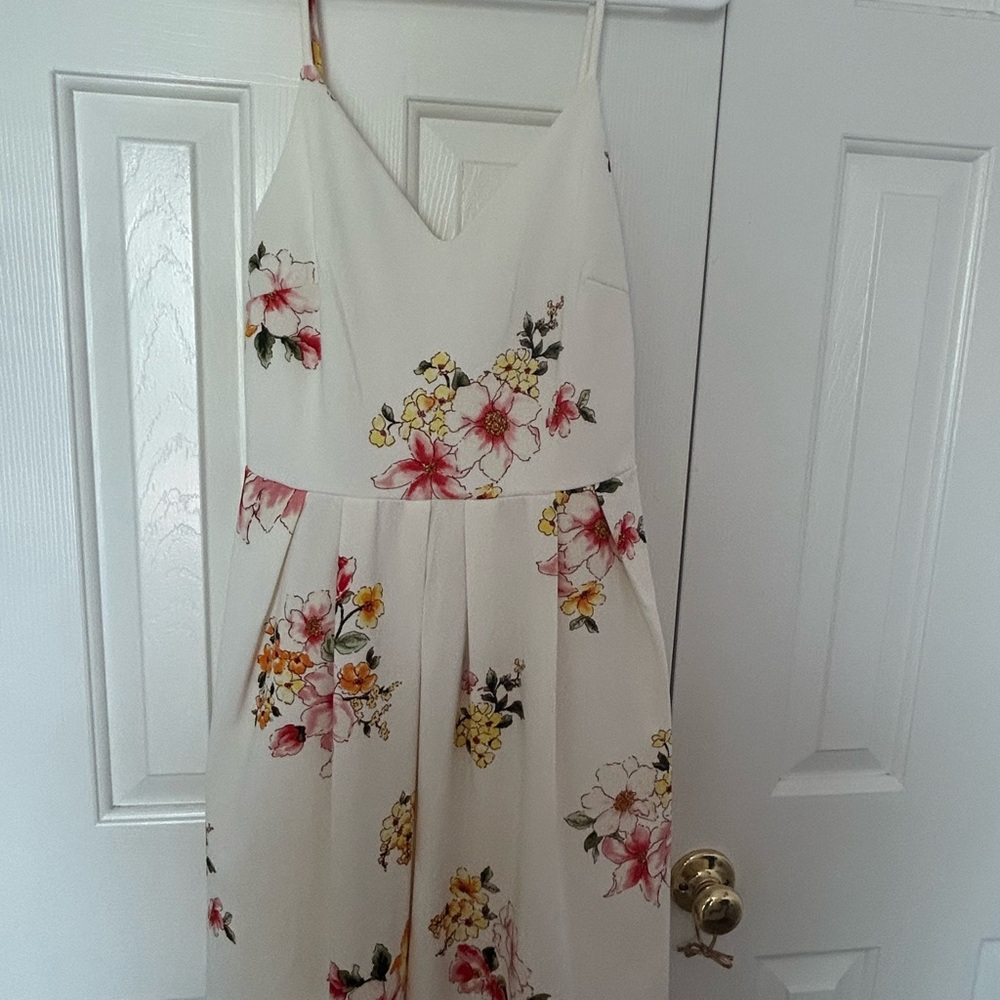 Juniors Floral Spaghetti Strap Dress
